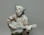 Rosenthal - Beeldje - “Guitar Player” - Biscuit porselein, Antiek en Kunst