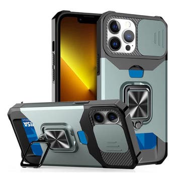 iPhone XS Max - Card Slot Hoesje met Kickstand en Camera, Verzenden, Nieuw