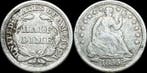 VS, Haïti, Mexico, Peru. 4 Silver Coins - Emblems of Liberty