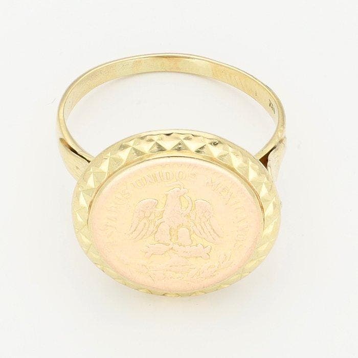 Bague - 18 carats Or jaune, Handtassen en Accessoires, Ringen