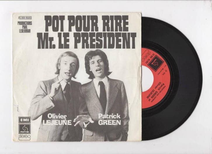 Olivier Lejeune, Patrick Green – Pot Pour Rire Mr. Le Présid, Cd's en Dvd's, Vinyl Singles, Ophalen of Verzenden