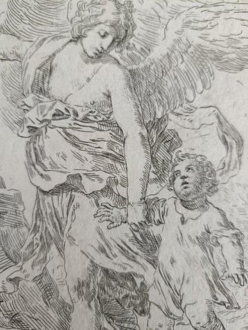 Simone Cantarini (1612-1648) - LAngelo Custode