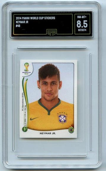 Panini - Lot of 2 - 2014 - World Cup - GMA 8.5 - Neymar Jr.