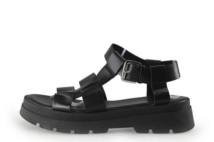 Manfield Sandalen in maat 41 Zwart, Kleding | Dames, Schoenen, Zwart, Zo goed als nieuw, Sandalen of Muiltjes, Verzenden