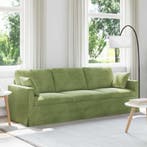 vidaXL bank / zetel Lichtgroen 228 x 78 x 80 cm Fluweel, Verzenden