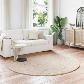 vidaXL Antislip vloerkleed van imitatie konijnenbont OLITE, Verzenden