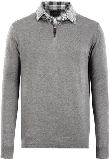 2dekans | Milanoro - Herenpullover met overhemdkraag en, Ophalen of Verzenden