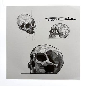 Richard Orlinski (1966) - Skull Spirit incl COA + Print