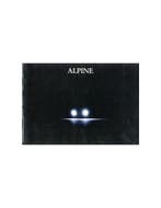 1992 ALPINE A610 TURBO BROCHURE FRANS, Ophalen of Verzenden, Nieuw