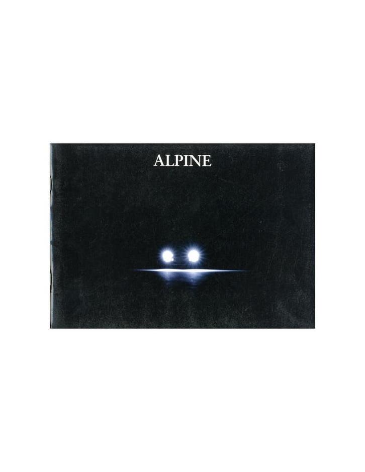 1992 ALPINE A610 TURBO BROCHURE FRANS, Livres, Autos | Brochures & Magazines, Enlèvement ou Envoi