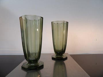 Val Saint Lambert - Charles Graffart - Vase (2) - Éclat -