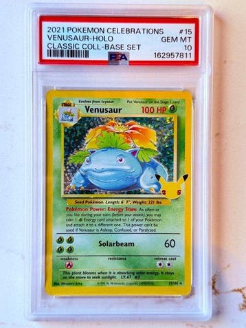 Pokémon - 1 Graded card - Venusaur 15 Foil, Promo card - PSA, Nieuw