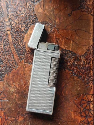 Dunhill - Briquet de poche - Plaqué argent