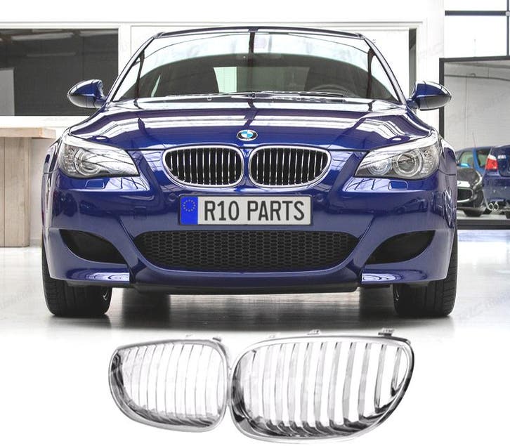 CALANDRES BMW E60 E61 03-10 CHROMÉ, Autos : Pièces & Accessoires, Carrosserie & Tôlerie, Envoi
