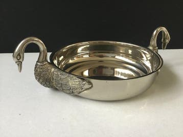 Luxe vintage - Assiette de service - Plaqué(e) argent - Avec