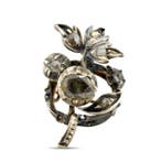 Broche - 14 karaat Exclusieve 14k rosegoud 0,30 ct diamant