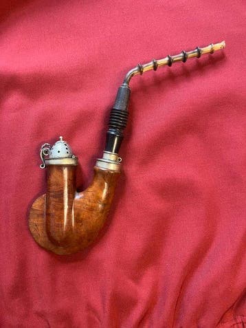 Zonder minimumprijs - Pijp - Bruyere, Zilver, Hout, Ebony, Nieuw