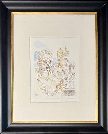 Giorgio De Chirico (1888-1978) - Autoritratto con Mercurio -