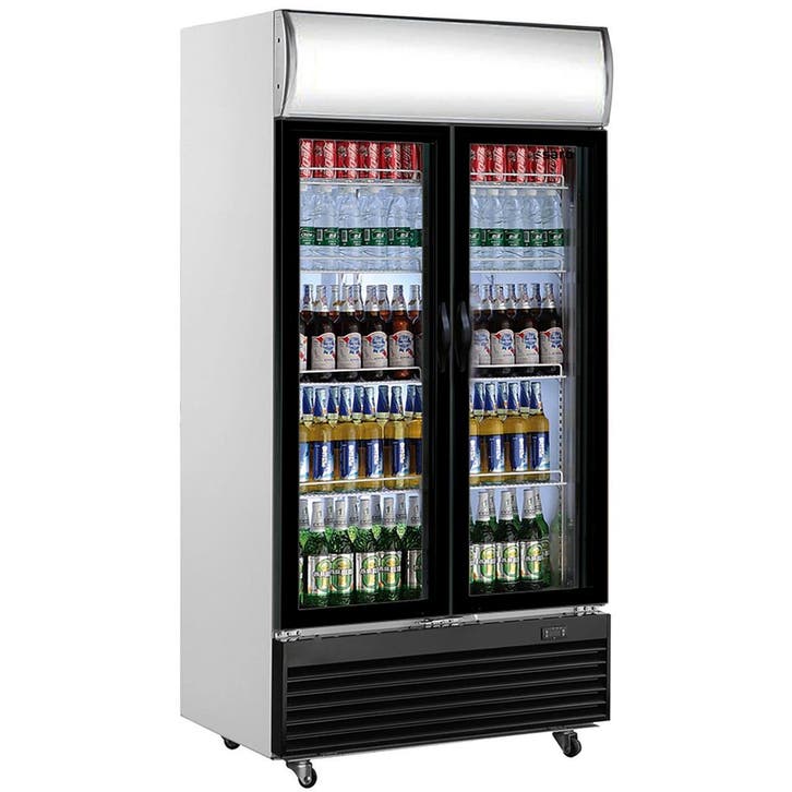 Koelkast | 800L | Zwart/Wit | 0°C/+10°C | Geforceerd |, Articles professionnels, Horeca | Équipement de cuisine, Envoi