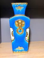 Émaux de Longwy - Vase - Romance - Faïence - oiseaux