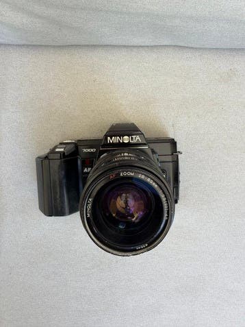 Minolta 7000 + objetivo Minolta Zoom 28-85mm. Analoge camera, Audio, Tv en Foto, Fotocamera's Analoog, Nieuw