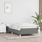 vidaXL Bedframe zonder matras 80x200 cm stof donkergrijs, Verzenden, Nieuw