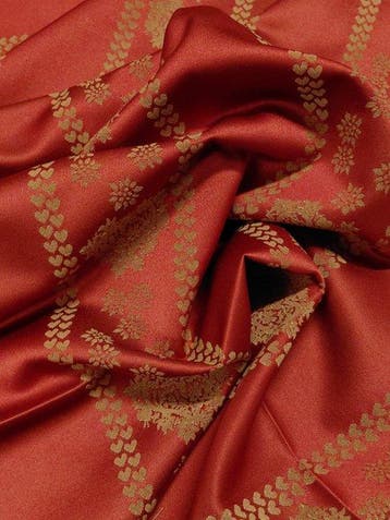 Prestigioso Tessuto Jacquard Tirolese – Rosso Veneziano