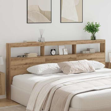 vidaXL Hoofdbord Artisan Eiken Bewerkt hout, Verzenden, Nieuw