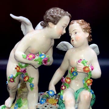 Joachim J. Kändler - Dresden - Cherubs Cupids - ca 1910 -, Antiek en Kunst