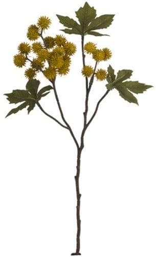 Ricinus castor oil spray dry colour mosterd okergeel zijden, Huis en Inrichting, Woonaccessoires | Kunstplanten en Kunstbloemen