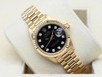 Rolex Lady-Datejust Ref. 69178 Year 1991 (Box & Papers), Bijoux, Sacs & Beauté, Montres | Femmes, Ophalen of Verzenden, Polshorloge