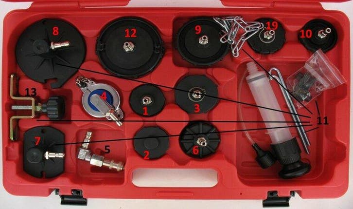Adapterset voor remontluchters, Auto diversen, Autogereedschap, Verzenden