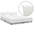 vidaXL Bedframe kunstleer wit 180x200 cm, Verzenden