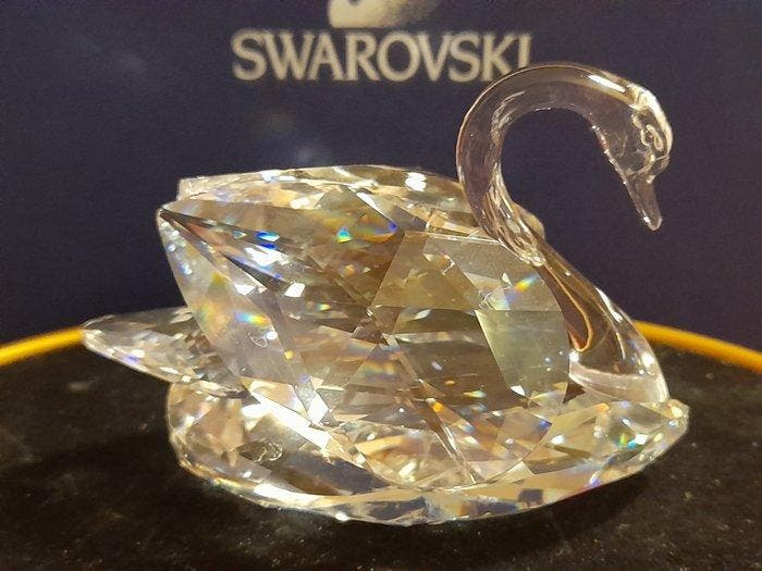 Beeldje - Swan big - 010005 - Kristal, Antiek en Kunst, Curiosa en Brocante