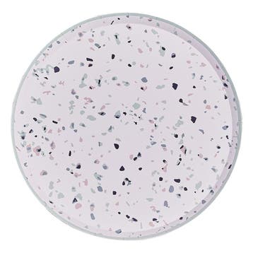 Borden Terrazzo 24cm 8st, Verzenden