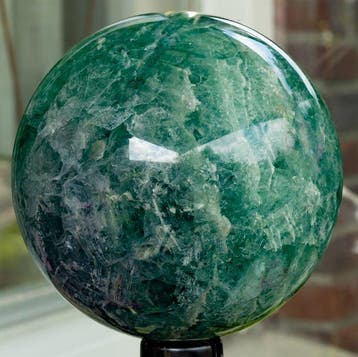 Fluoriet Fine polished green fluorite Quality sphere -