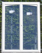 meranti houten terrasraam , raam , chassis 150 x 202, Deurkozijn, Nieuw, Ophalen of Verzenden, 150 tot 225 cm