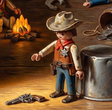 Kleury.art - [XL MATTE PAPER] The Playmobil Frontier by