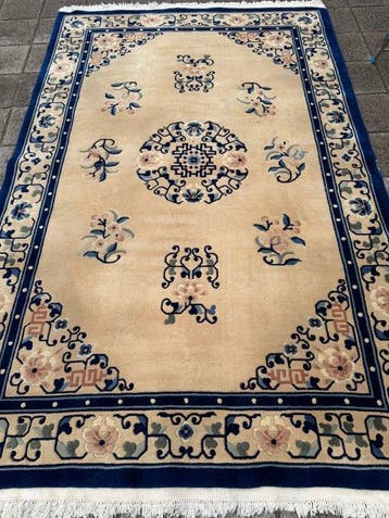 China Aubusson - nettoyé - fait à la main et noué - laine -, Nieuw
