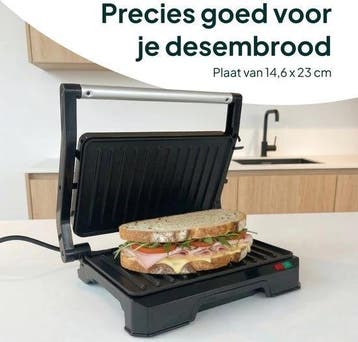 Tosti Apparaat voor 2 Tostis - Grill IJzer & Contactgrill, Elektronische apparatuur, Verzenden, Zo goed als nieuw