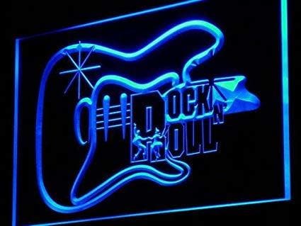 RockNRoll neon bord lamp LED cafe verlichting reclame lichtb, Huis en Inrichting, Lampen | Overige, Nieuw, Verzenden