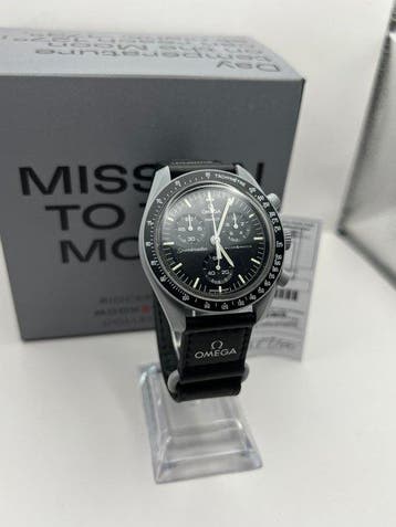 Omega x Swatch - MoonSwatch - Mission to the Moon - Sans, Handtassen en Accessoires, Horloges | Heren, Nieuw