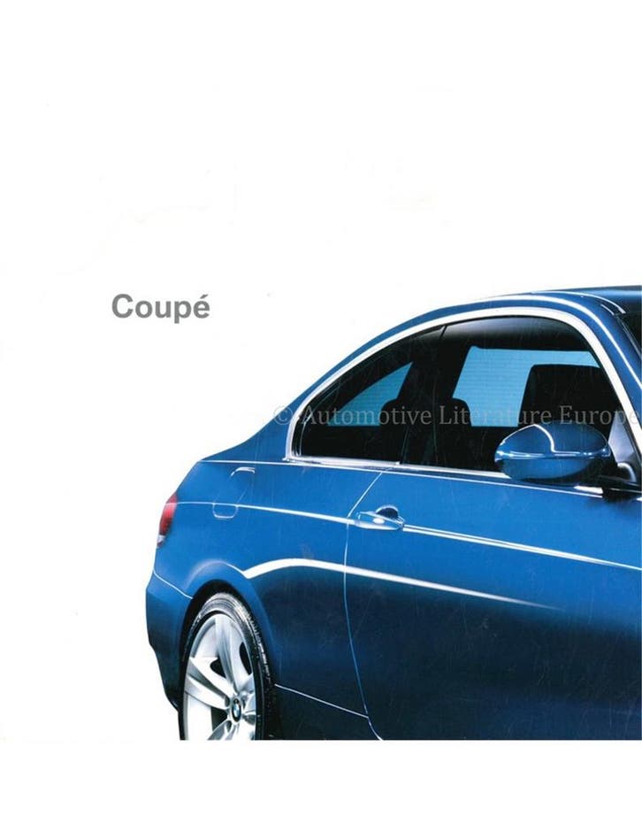 2007 BMW 3 SERIE COUPÉ BROCHURE NEDERLANDS, Livres, Autos | Brochures & Magazines