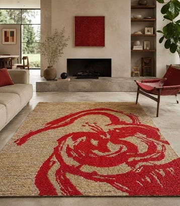 Yute - Flower 230x160 - Tapijt - 230 cm - 160 cm