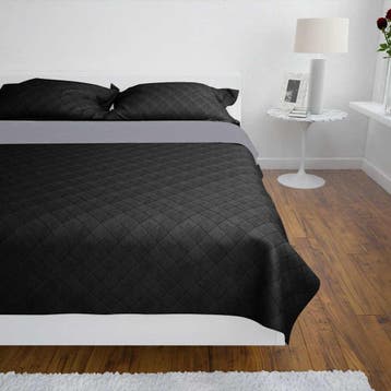 vidaXL Bedsprei gewatteerd dubbelzijdig 230x260 cm, Maison & Meubles, Verzenden