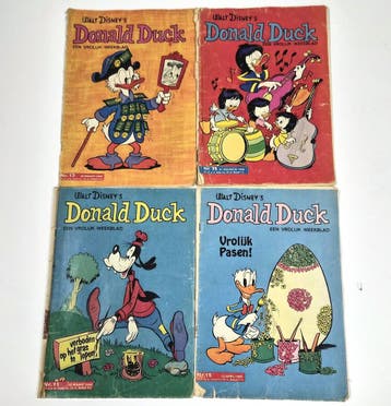 Vintage Donald Duck weekbladen 1968, set van 4 (nr, Verzamelen, Verzenden
