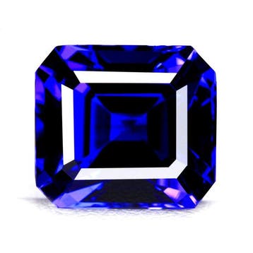 1 pcs Blauw, Violet Tanzaniet - 17.14 ct - International