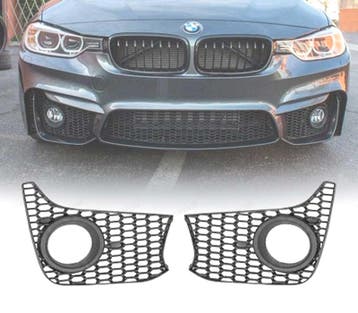 GRILLE ANTIBROUILLARD BMW F30 F31 LOOK M3 NOIR, Verzenden