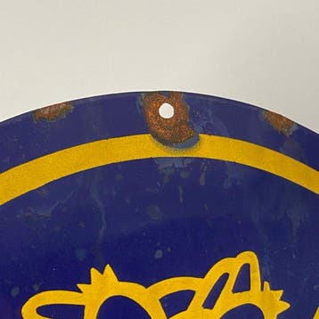 Chiquita - Emaille bord - 50x40 cm - Gemaakt van een dikke