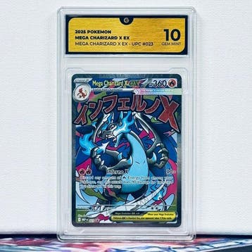 Pokémon Graded card - MEGA CHARIZARD 023 - Pokémon - GG 10
